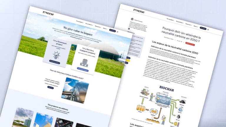 Riverse website Portfolio Elia Saltarello