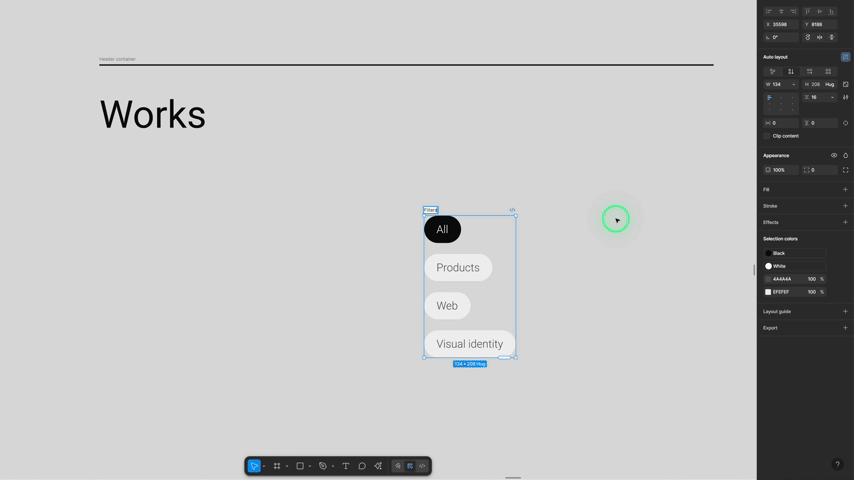 Horizontal Auto Layout in Figma