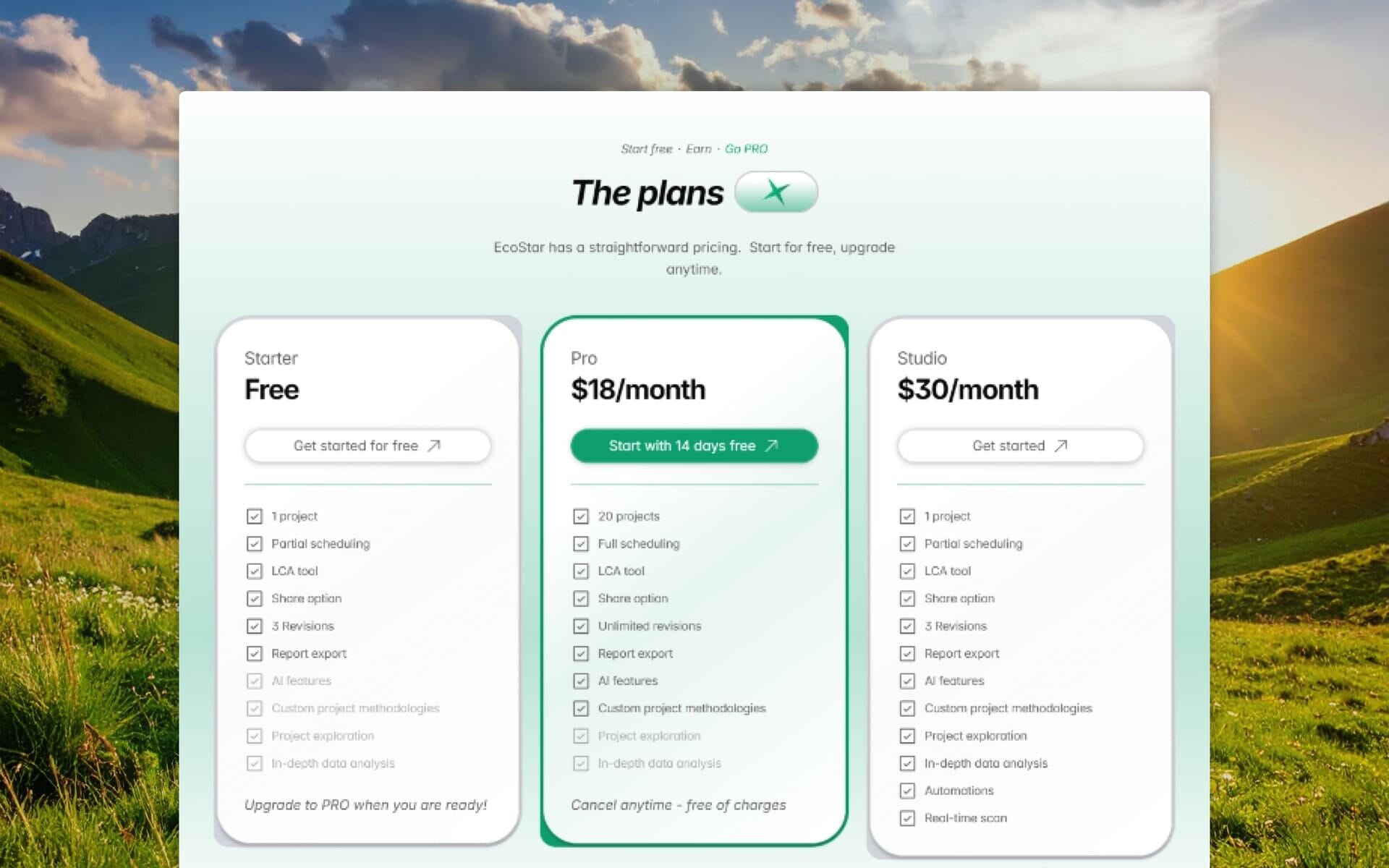 Framer Template Prices and plans