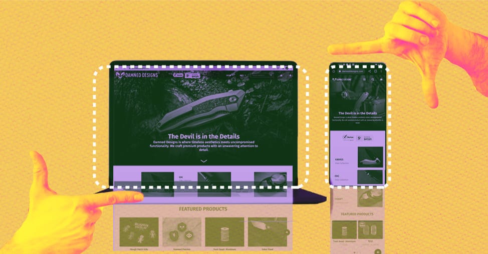 Mobile-first and above the fold