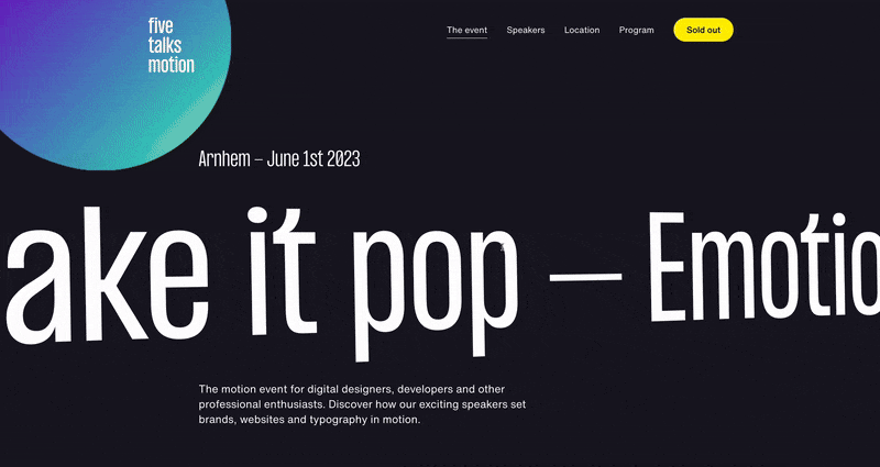 Dynamic cursors web-design trends 2025